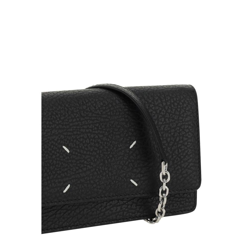Portafoglio Bos Taurus in pelle di vitello nera Maison Margiela
