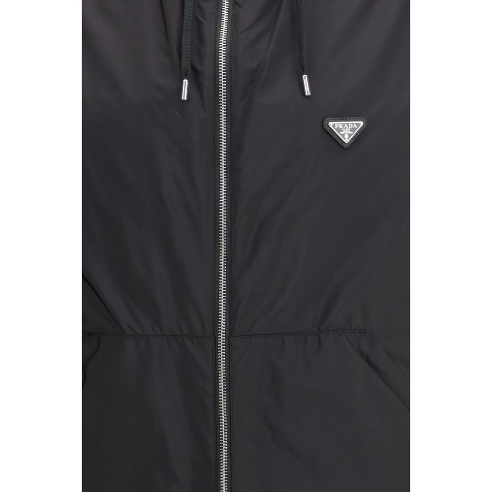 Abbigliamento Prada in poliammide riciclata nero