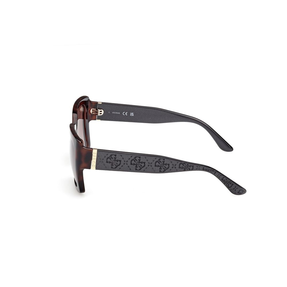 Lunettes de soleil Guess en résine marron