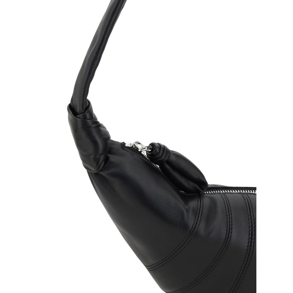 Borsa a Spalla Lemaire Nera in Pelle di Agnello Ovis Aries Aries