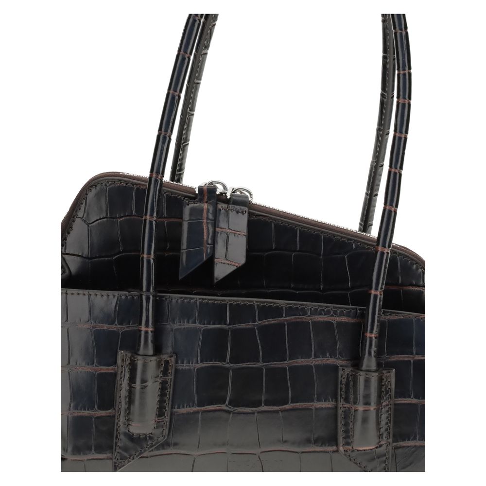 Borsa a Spalla The Attico in Pelle di Vitello Nera Bos Taurus