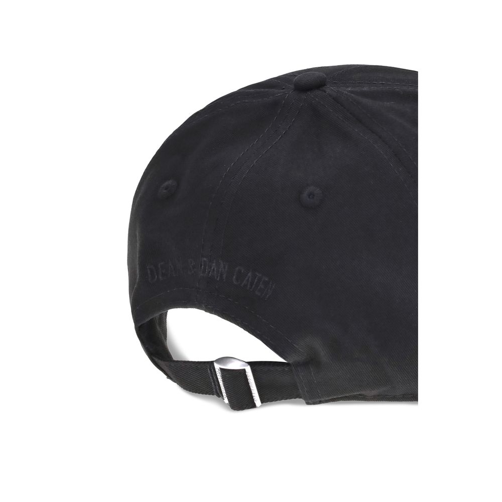 Berretto in Cotone Nero Dsquared² (Cappello da Baseball)