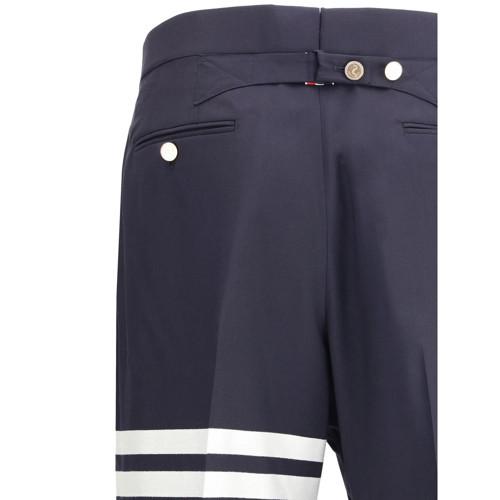 Pantaloni Thom Browne in lana blu Oves Aries
