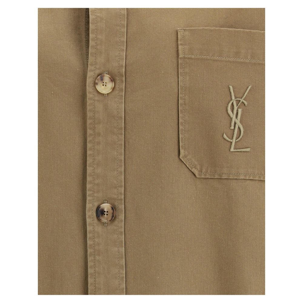 Giacca Saint Laurent in denim di cotone bicolore