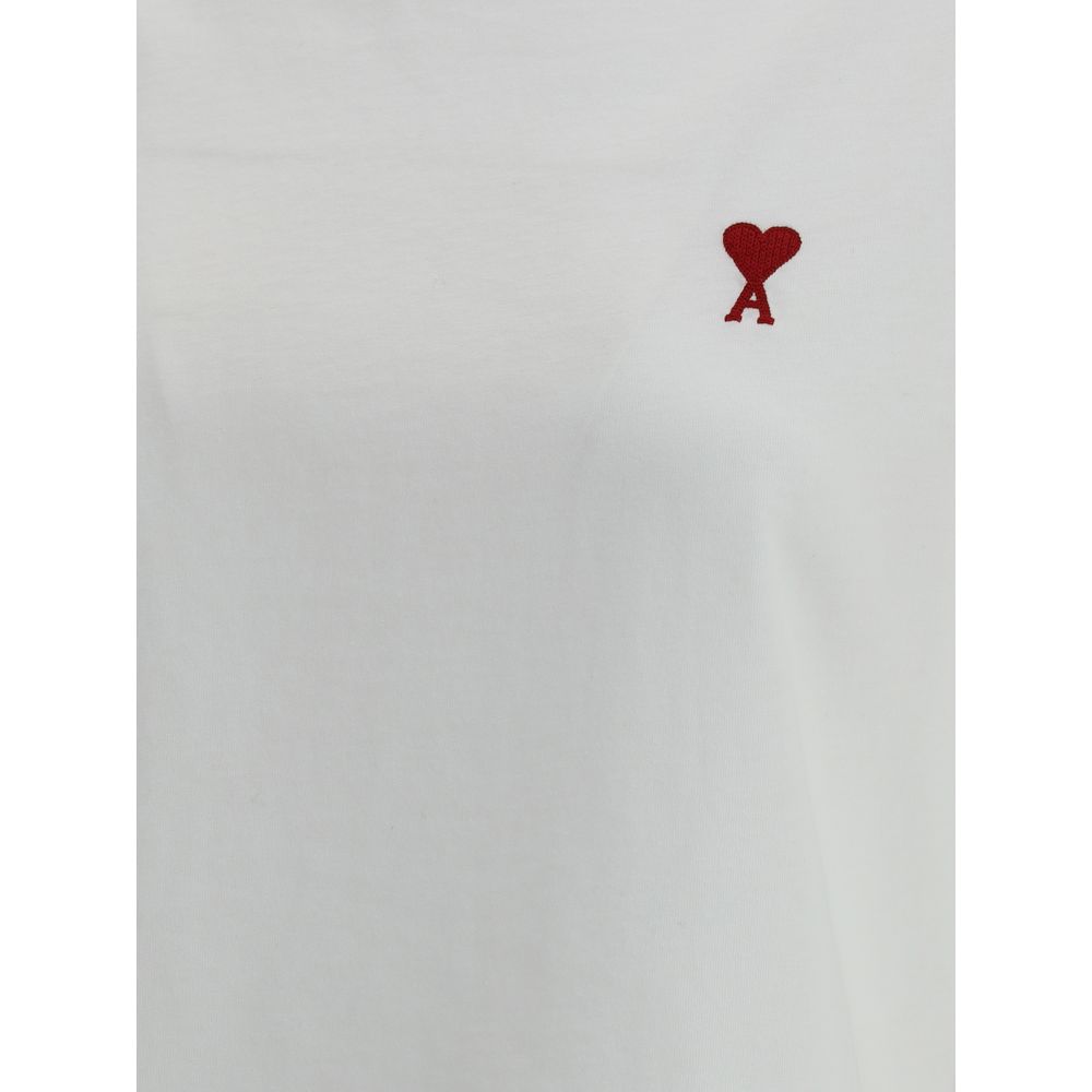 T-shirt Ami Paris in cotone bianco