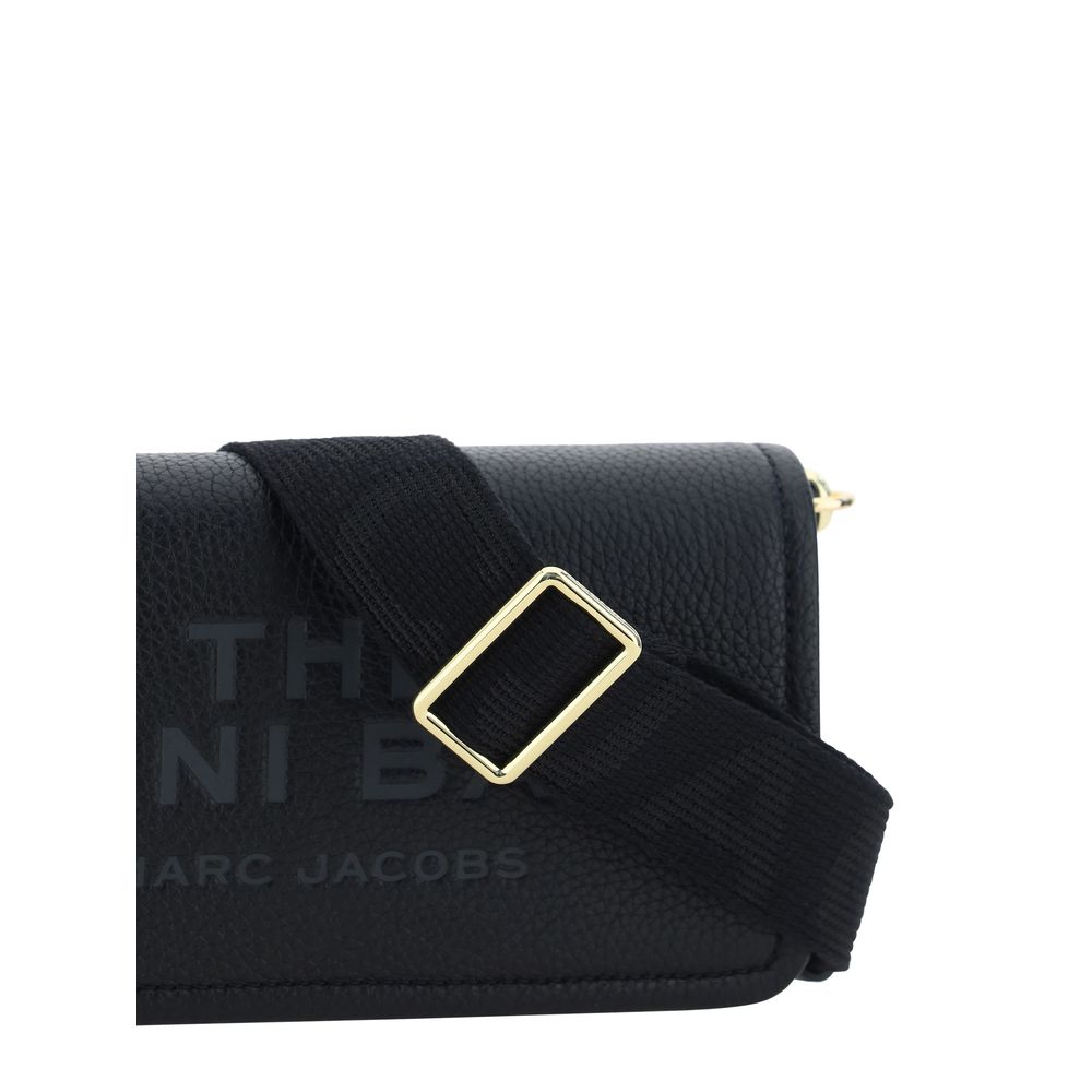 Borsa a tracolla Marc Jacobs in pelle di vitello nera Bos Taurus