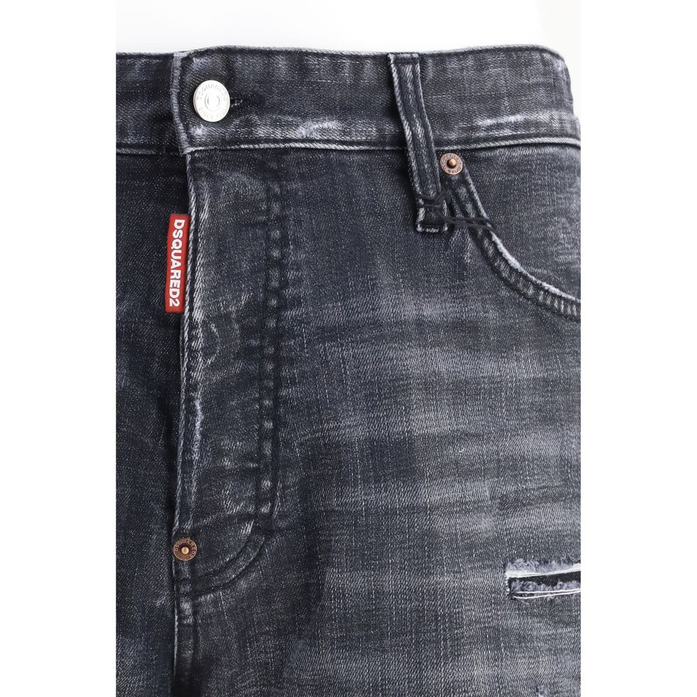 Dsquared² Bermuda in cotone neri