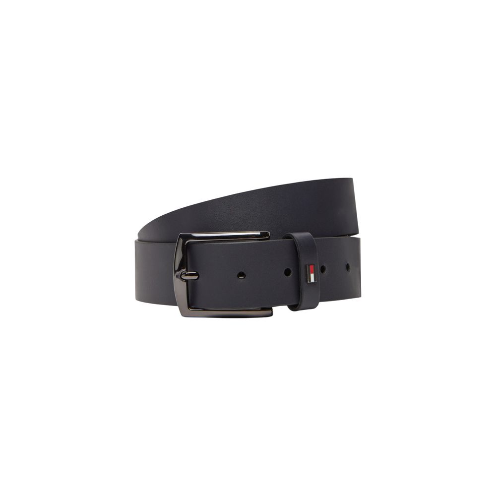 Ceinture Tommy Hilfiger en cuir bleu modèle classique