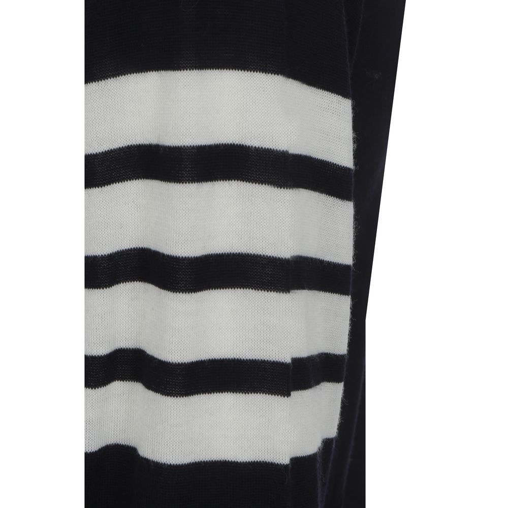 Cardigan Thom Browne Blu in Lana Oves Aries