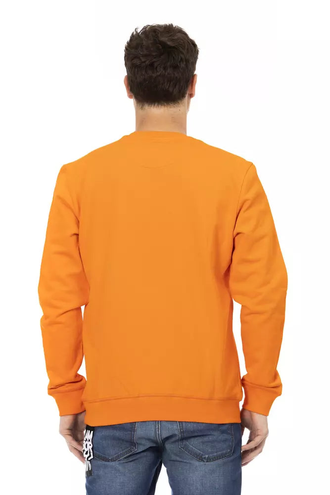 Maglione da uomo in cotone arancione Automobili Lamborghini