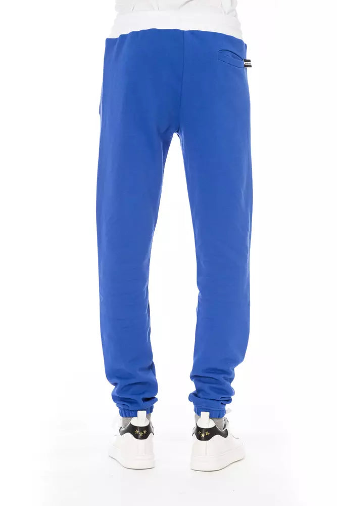 Pantaloni sportivi da uomo Baldinini Trend in cotone blu