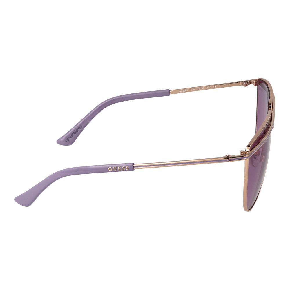 Lunettes de soleil Guess en métal doré rose