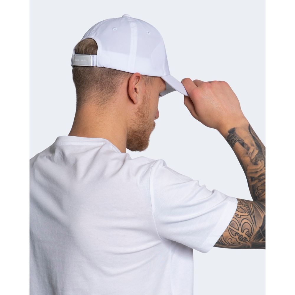 Casquette Armani Exchange en coton blanc (casquette de baseball)