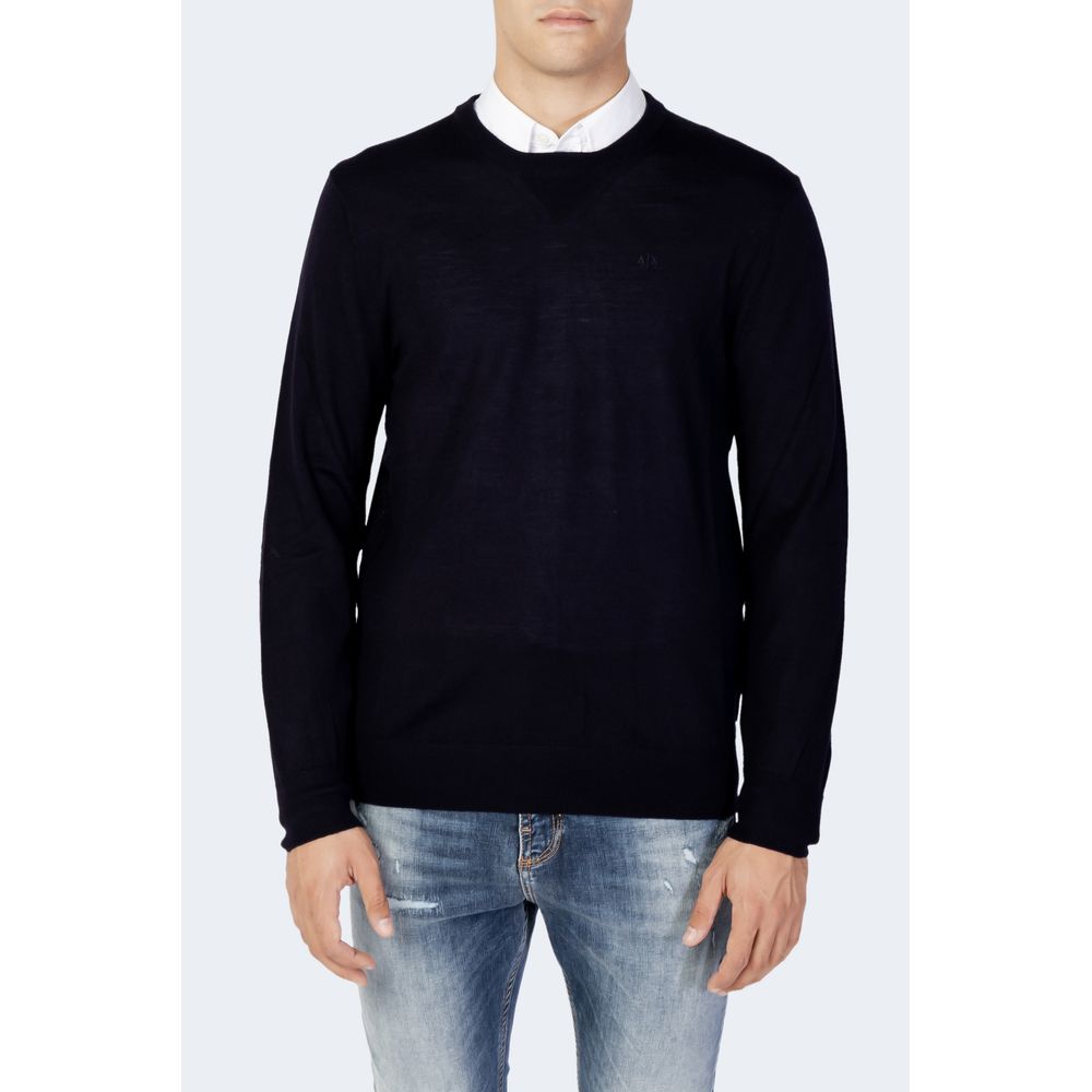 Sweat-shirt en laine bleue Armani Exchange