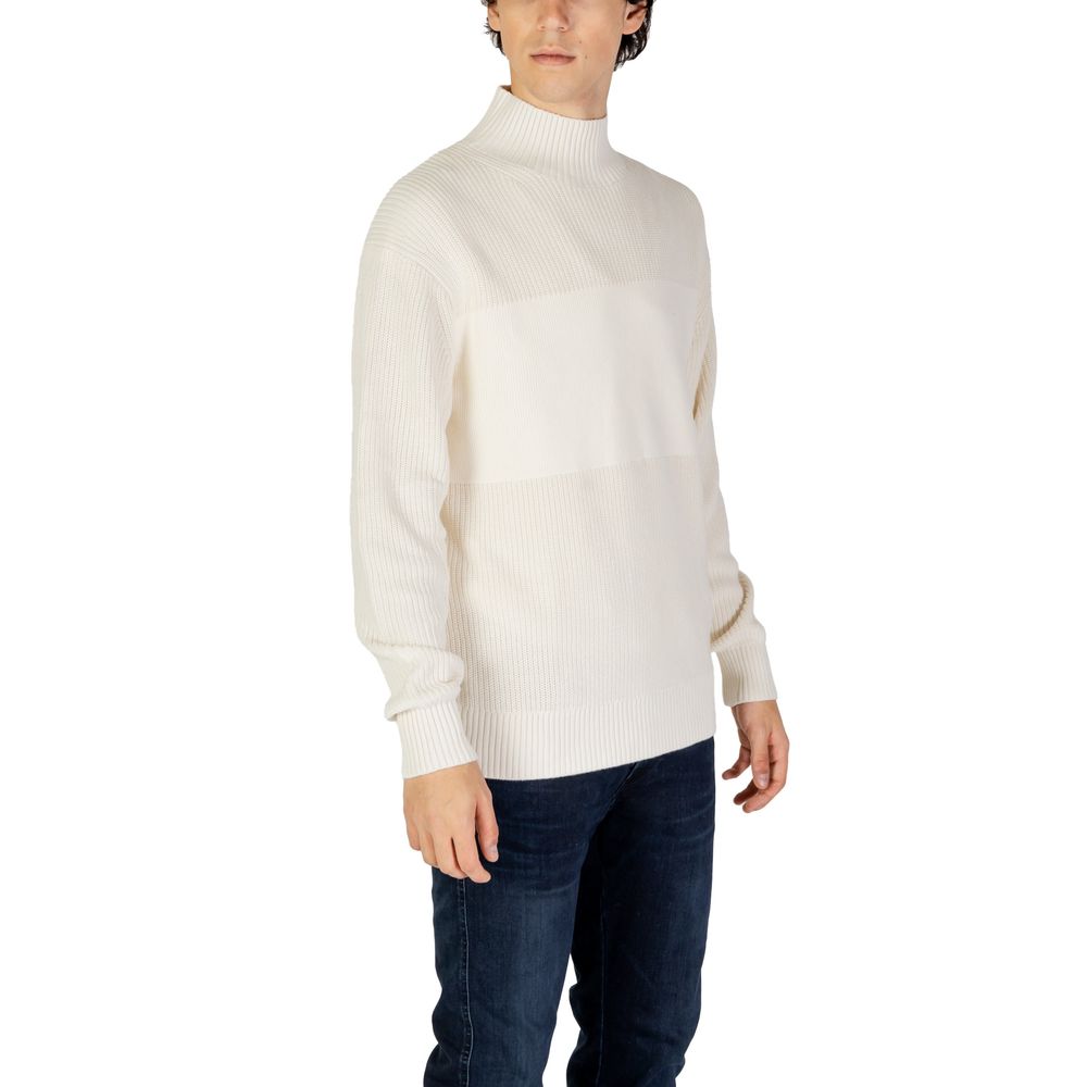Felpa in cotone beige Calvin Klein Jeans