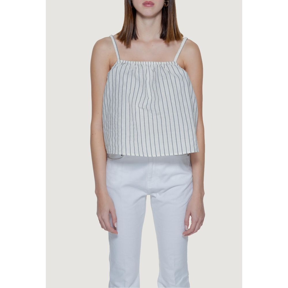 Canottiere in cotone biologico beige Vero Moda