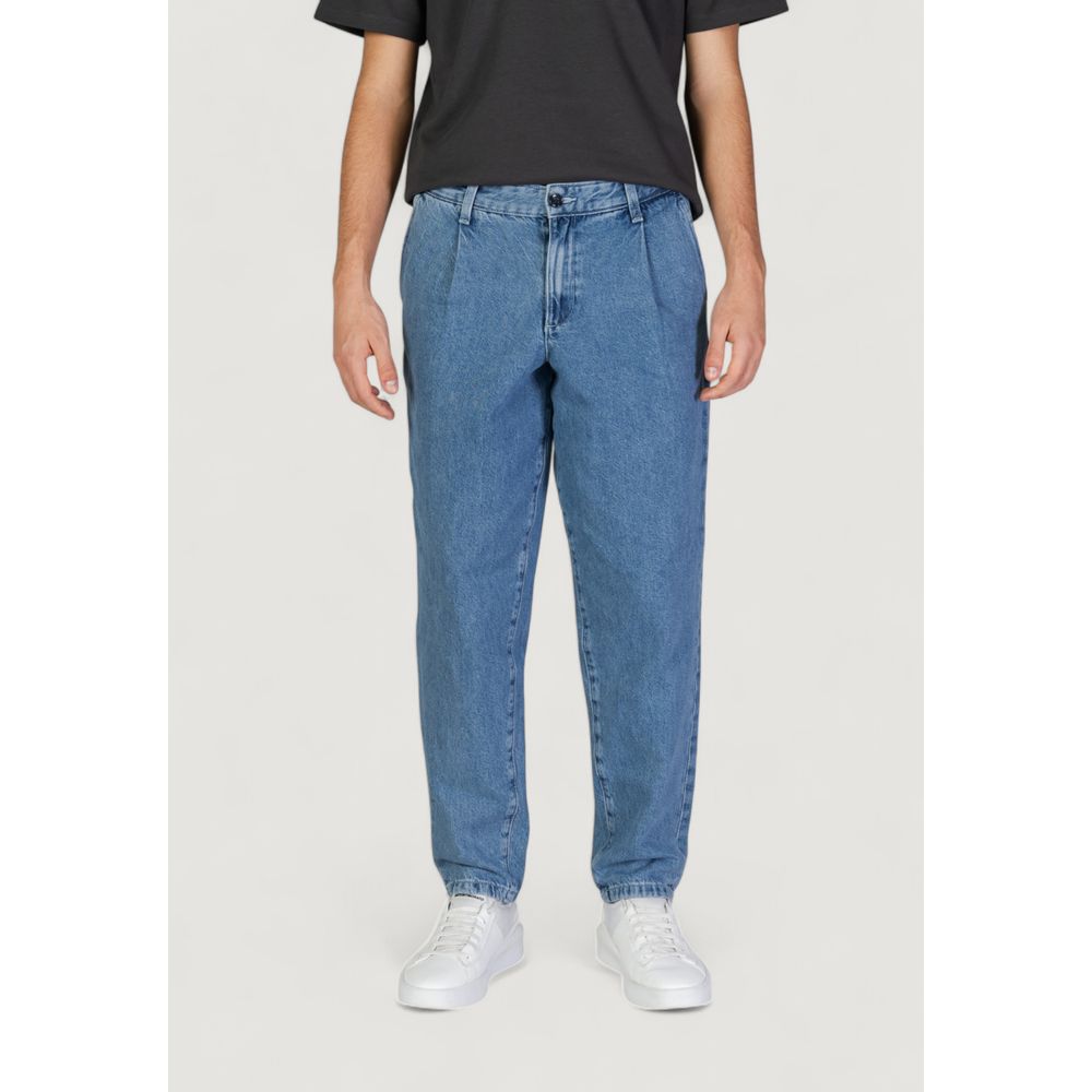 Jeans Jack Jones blu in cotone a vestibilità comoda