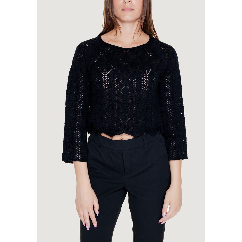 Felpa in cotone nero Vero Moda