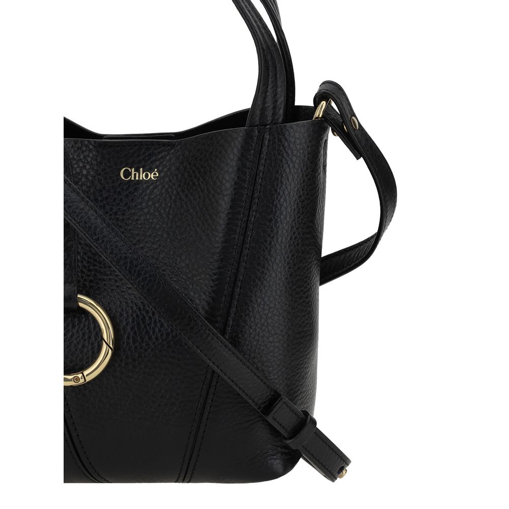 Sac bandoulière Chloé Bos Taurus en cuir de veau noir