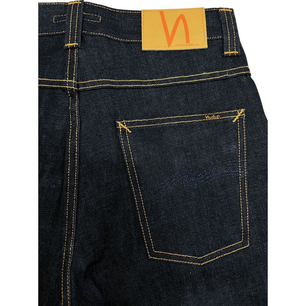 Jeans Nudie Jeans bleus en coton pour hommes