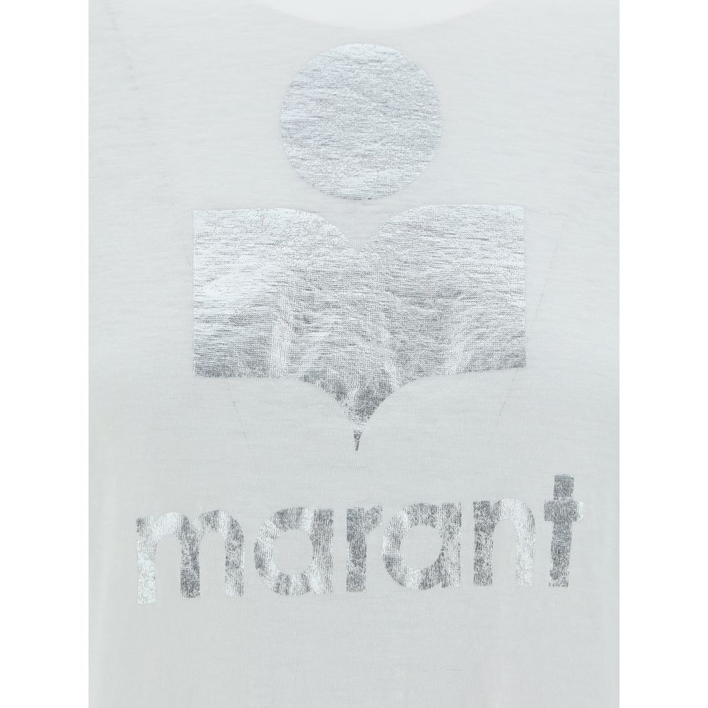 Maglietta in lino bianco Marant Etoile