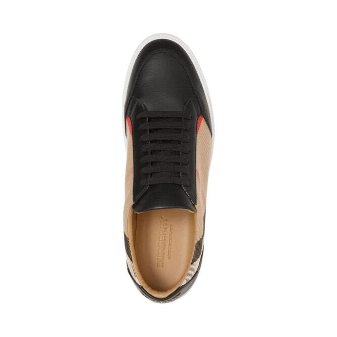 Sneakers Burberry New Salmond in pelle nera