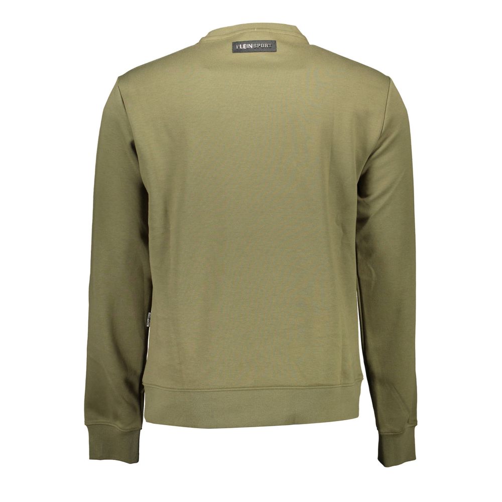Sweat-shirt homme Plein Sport Verde en coton