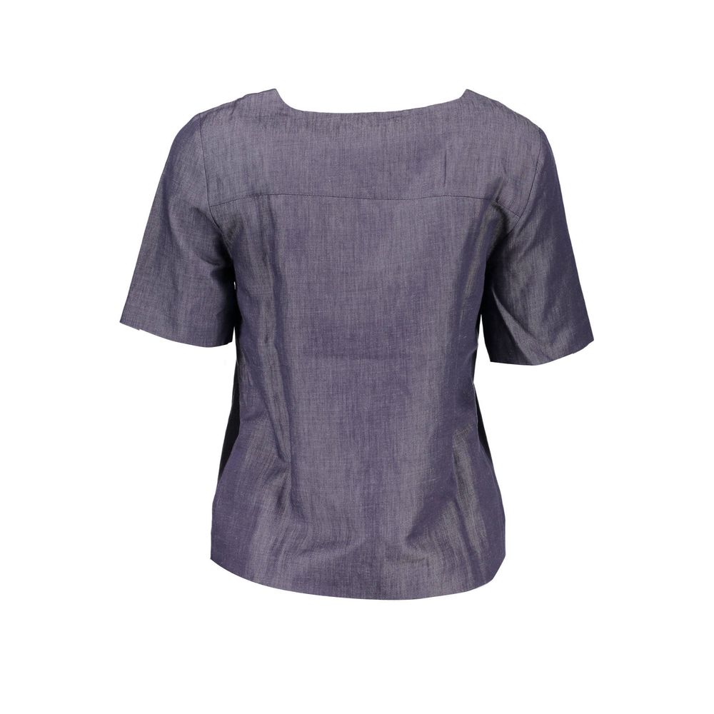 T-shirt Gant bleu en coton pour femme