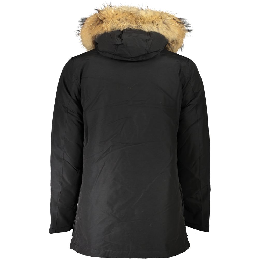 Giacca da uomo in cotone nero Woolrich