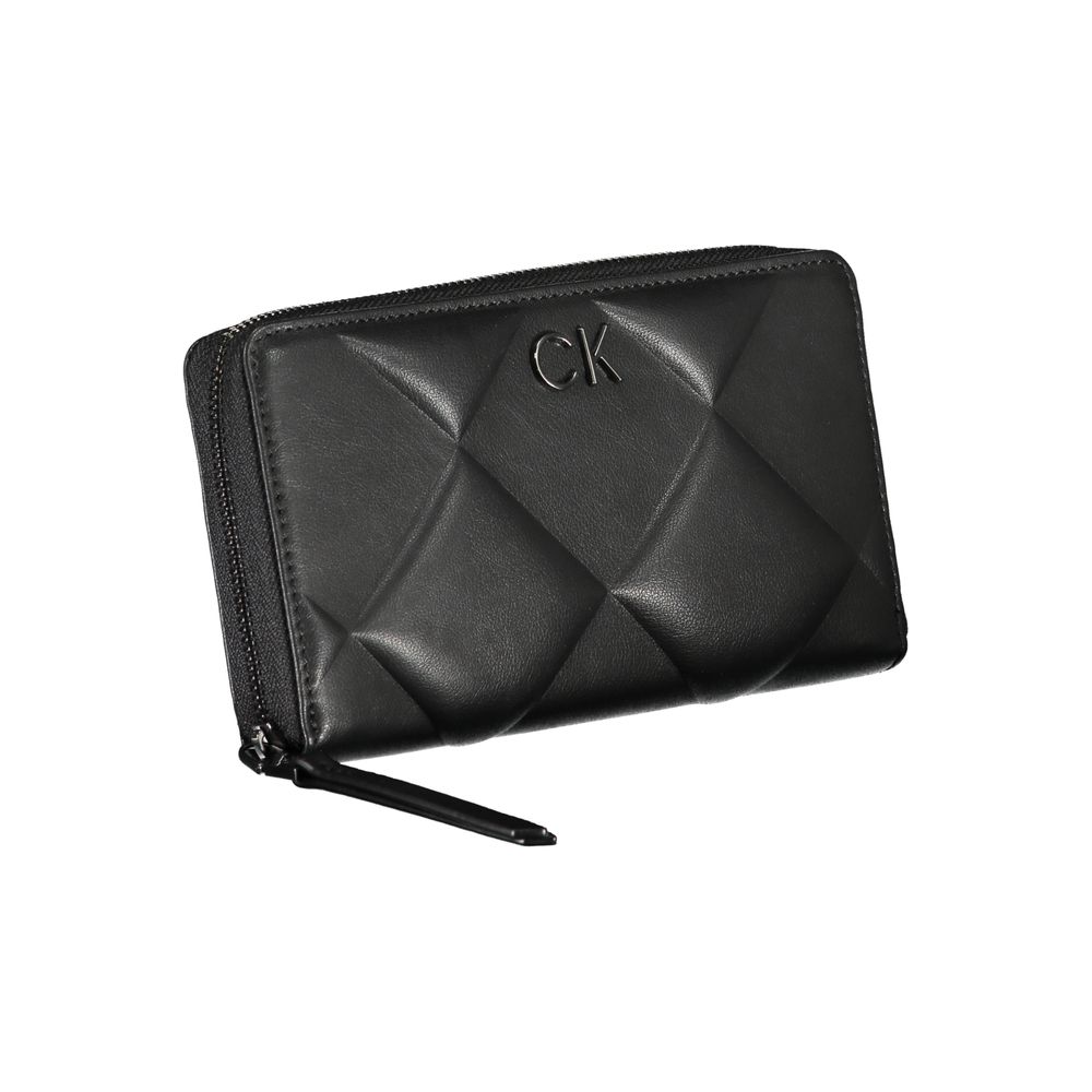 Portefeuille Calvin Klein noir en polyester pour femme