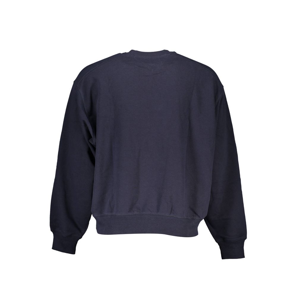 Felpa da uomo in cotone blu Tommy Hilfiger
