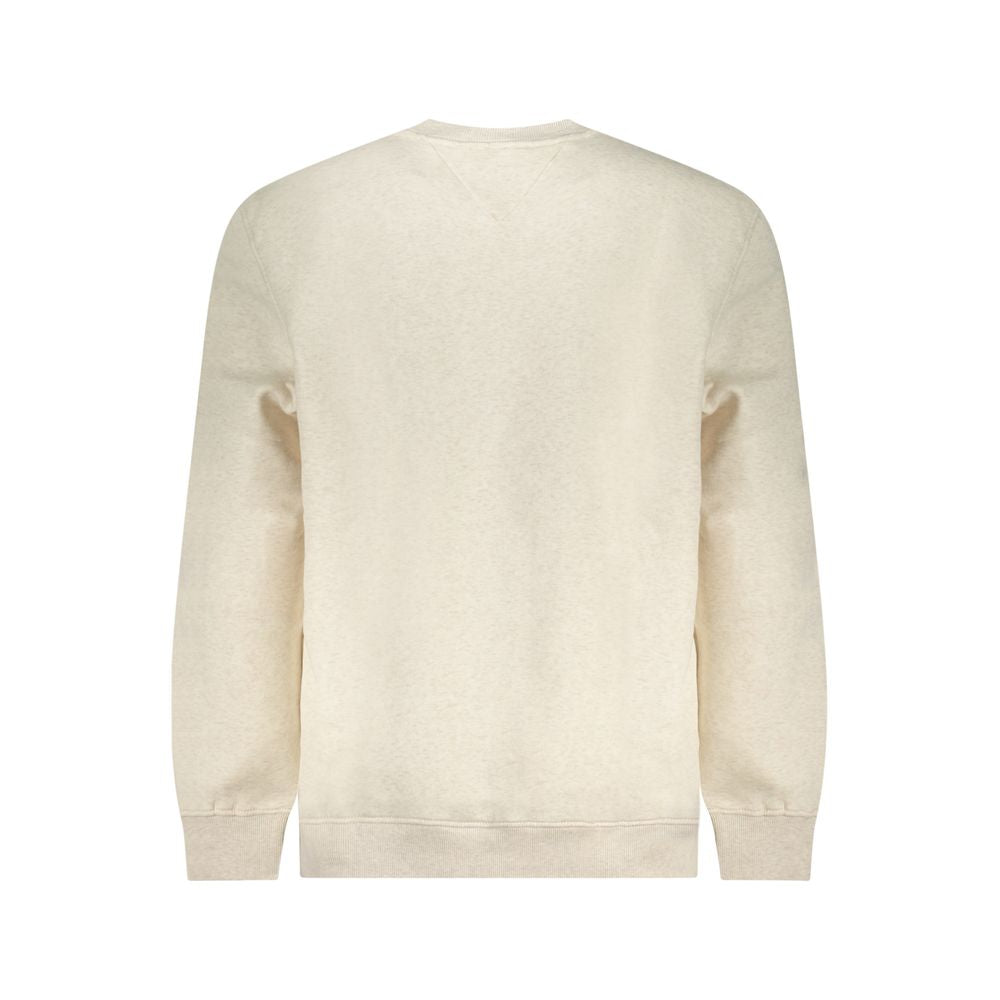 Felpa da uomo in cotone beige Tommy Hilfiger