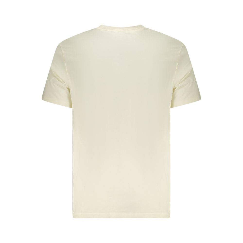 Maglietta da uomo in cotone beige Lee