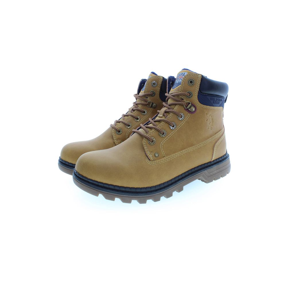 Bottines US POLO ASSN. beiges en polyuréthane pour homme