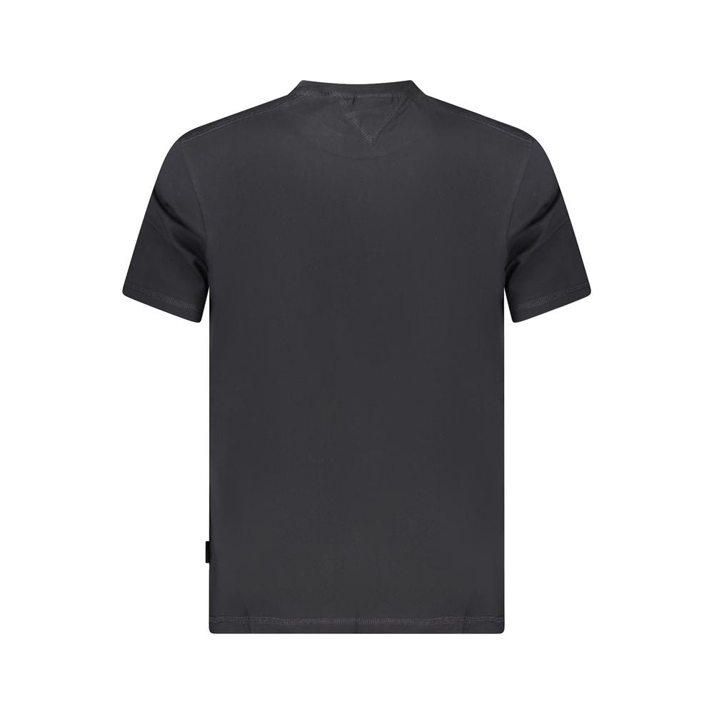 T-shirt da uomo in cotone nero Napapijri
