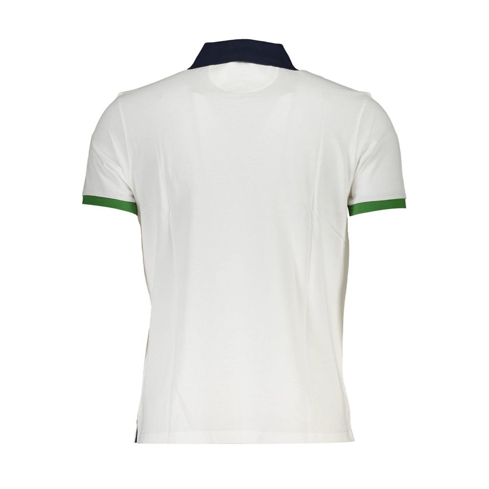 Polo da uomo in cotone La Martina Bianco