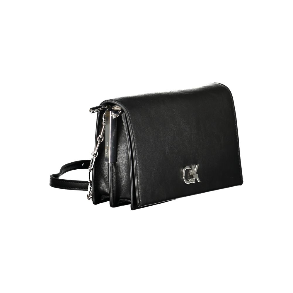 Sac bandoulière Calvin Klein noir en polyester pour femme