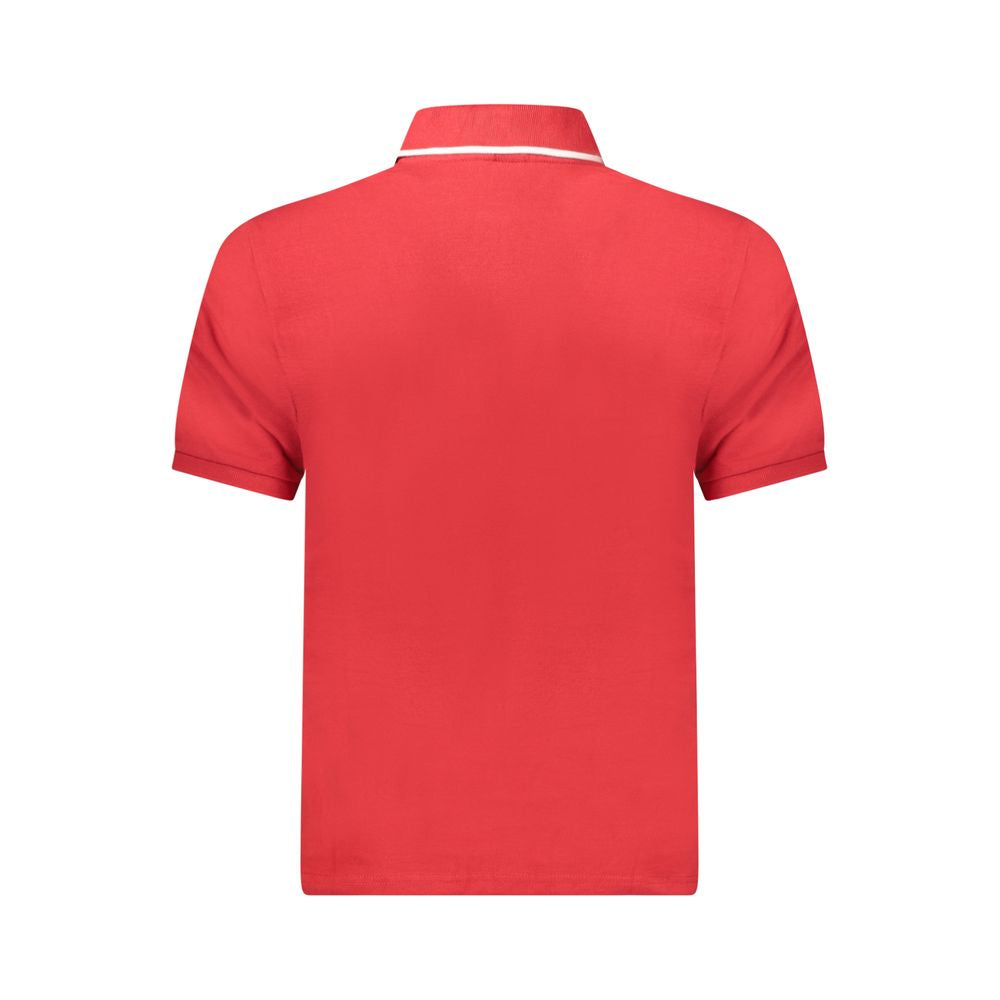 Polo da uomo in cotone rosso North Sails