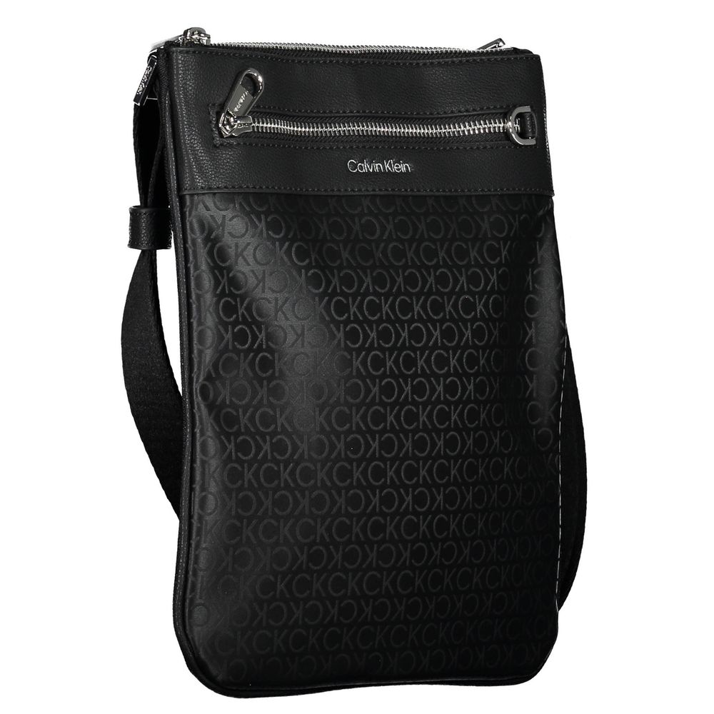 Borsa a tracolla da uomo Calvin Klein in poliestere nero