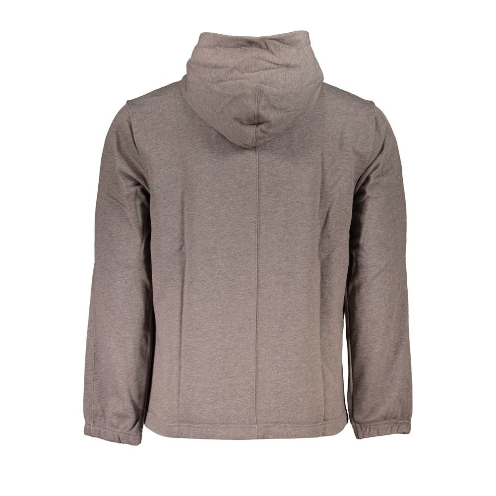 Felpa da uomo in cotone marrone Calvin Klein