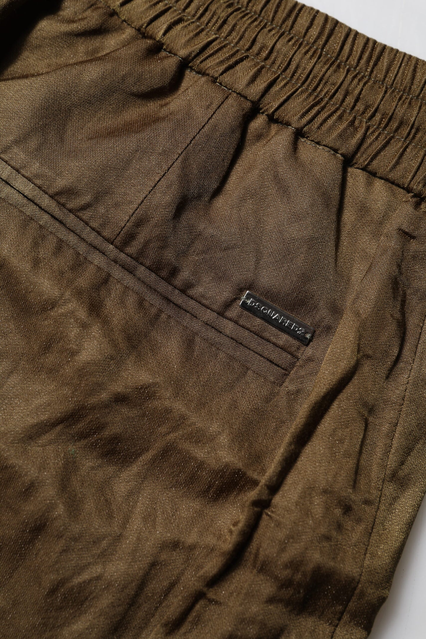 Pantaloni della tuta da donna a vita media marroni Dsquared²