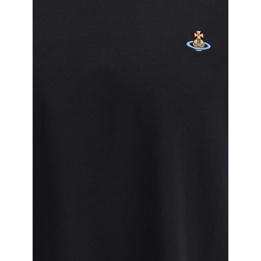 Maglietta nera in cotone Vivienne Westwood