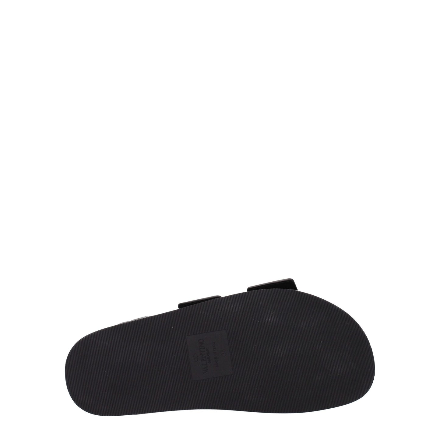 Ciabatte in pelle nera Valentino Garavani