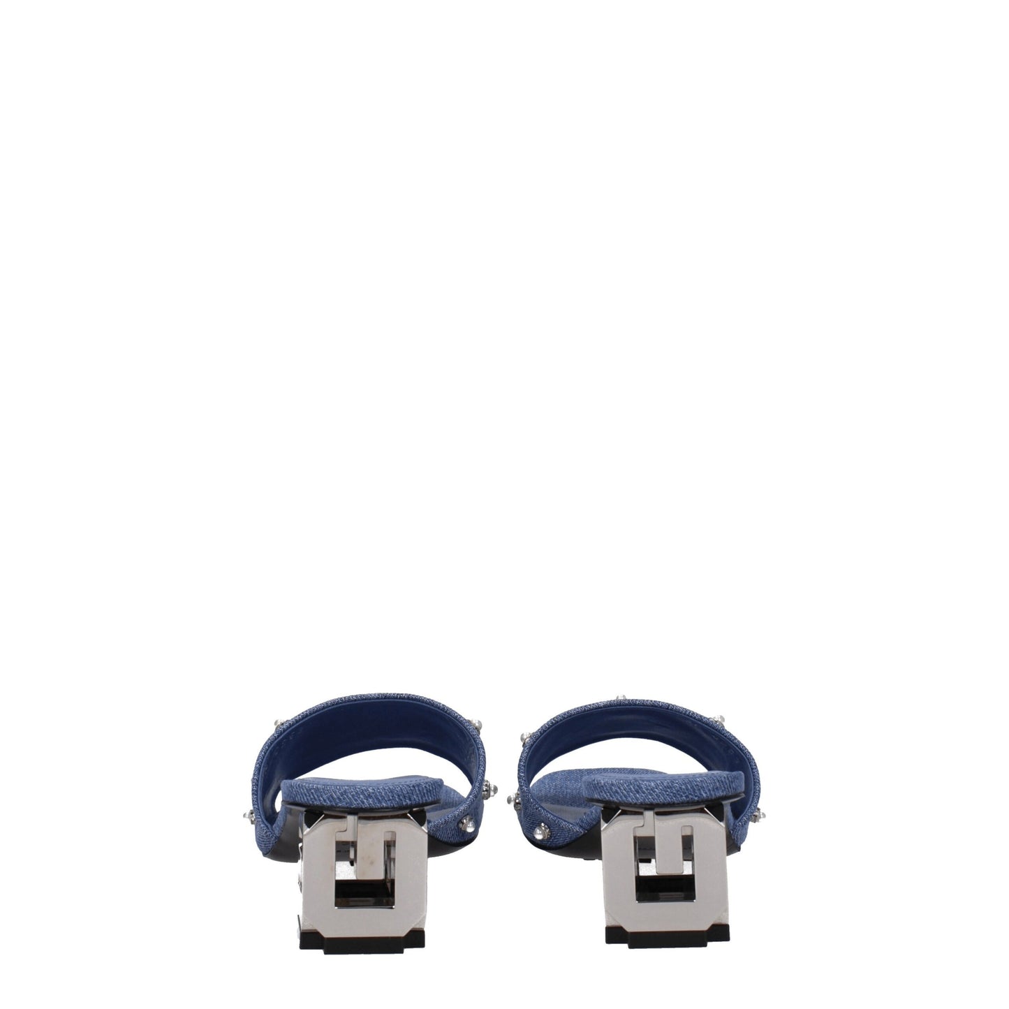 Sandali piatti Givenchy in tessuto blu
