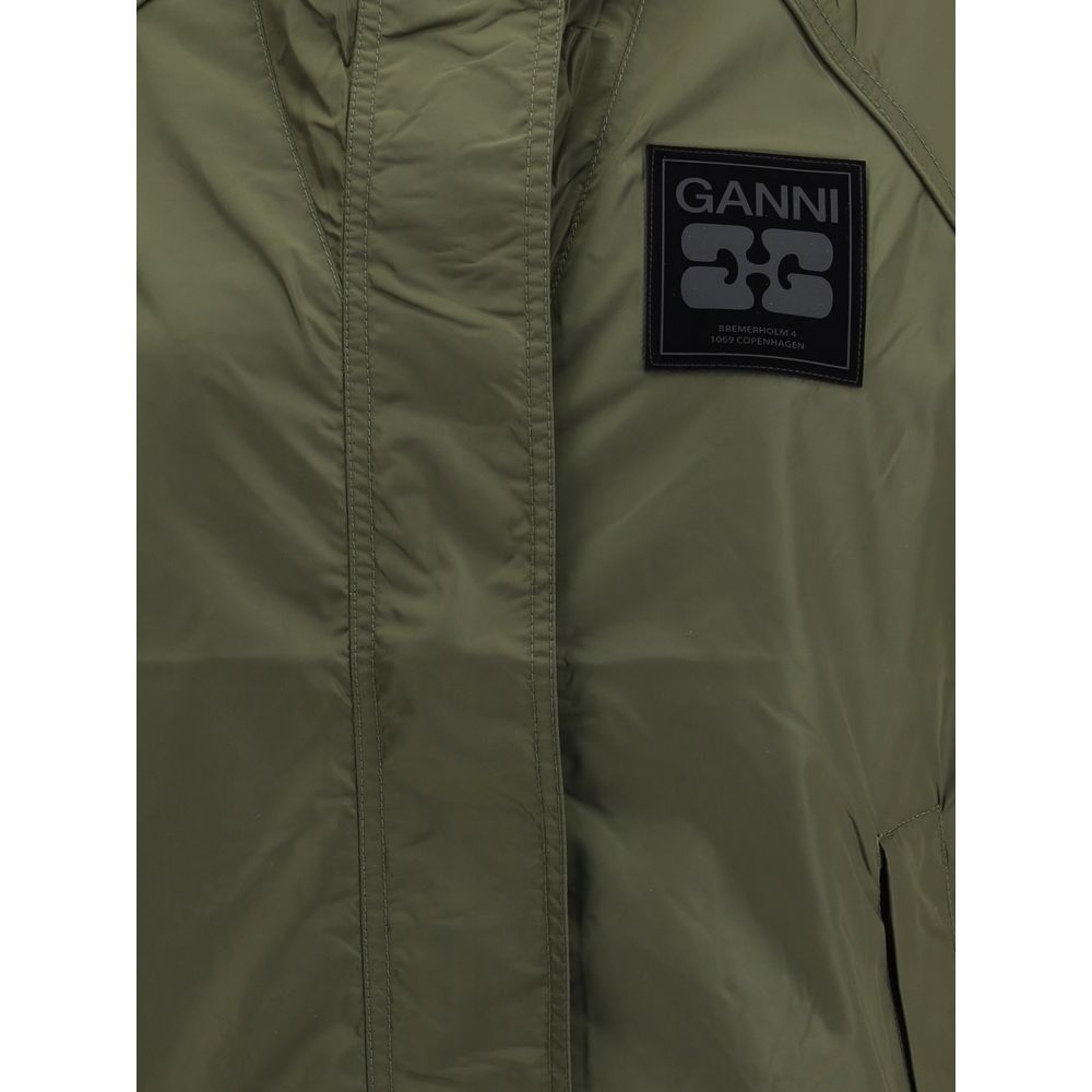 Giacca in nylon bicolore Ganni
