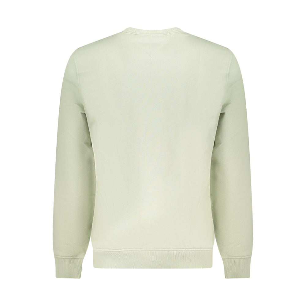 Felpa da uomo in cotone verde Tommy Hilfiger
