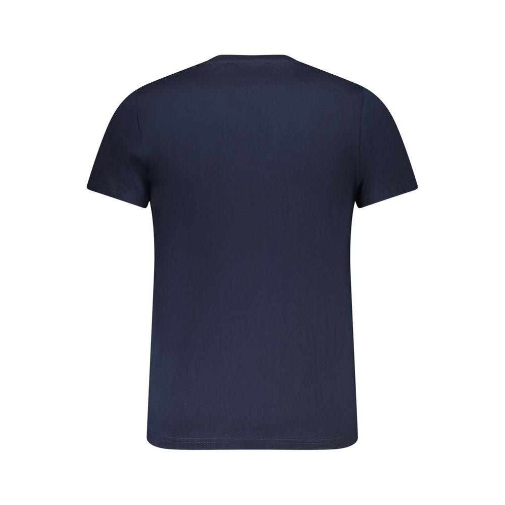 Maglietta da uomo in cotone blu Tommy Hilfiger