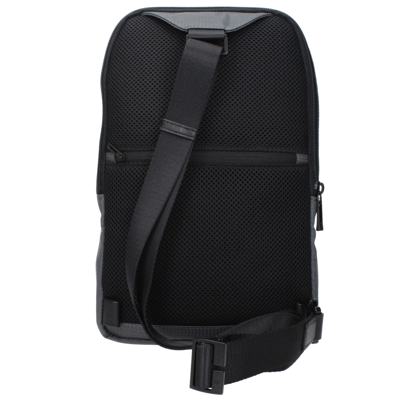 Borsa a tracolla Piquadro in tessuto grigio