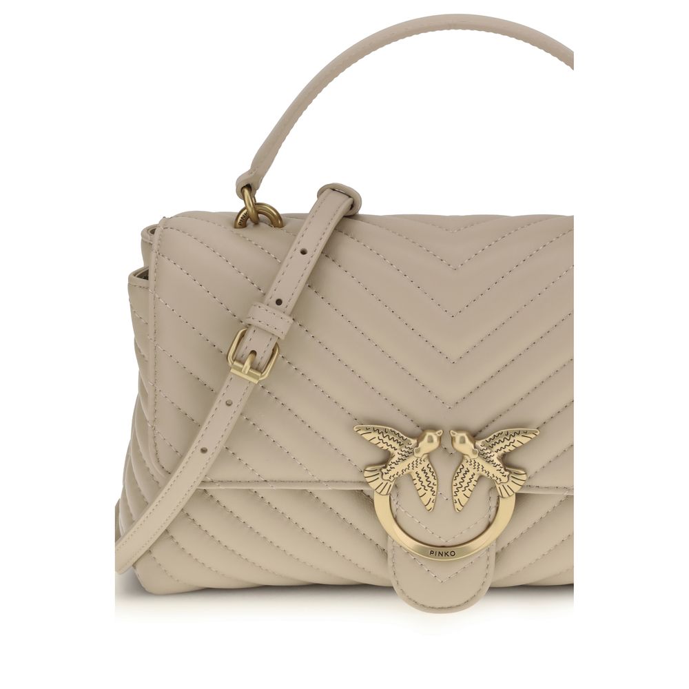Sac à main PINKO en cuir de veau beige Bos Taurus