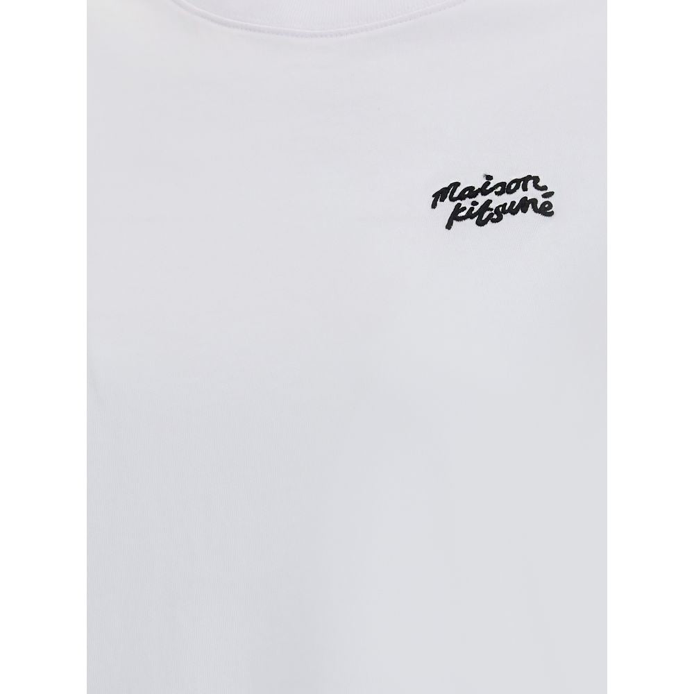 T-shirt en coton blanc Maison Kitsuné